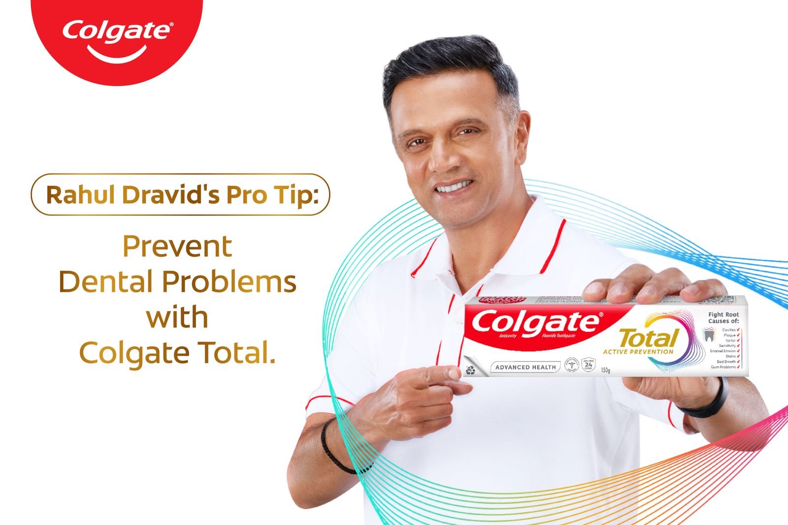 Rahul Dravid Endorses Colgate Total to Champion Oral Health as a Performance Edge Rahul Dravid Endorses Colgate Total to Champion Oral Health as a Performance Edge